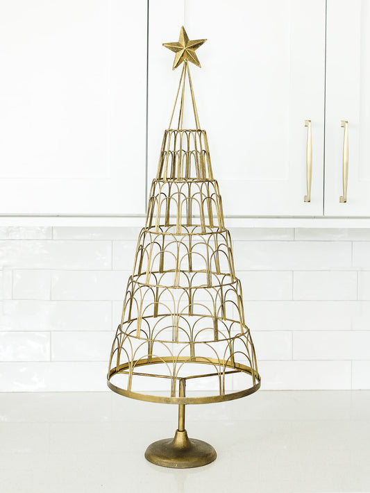 Metal Christmas Tree Card Holder - 12"x34" (local pick up only on this item)