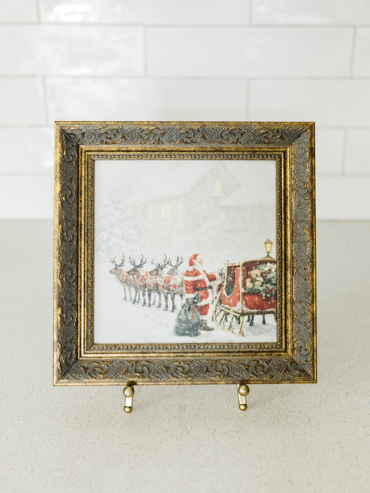 Christmas Sleigh Framed Art - 3 Sizes