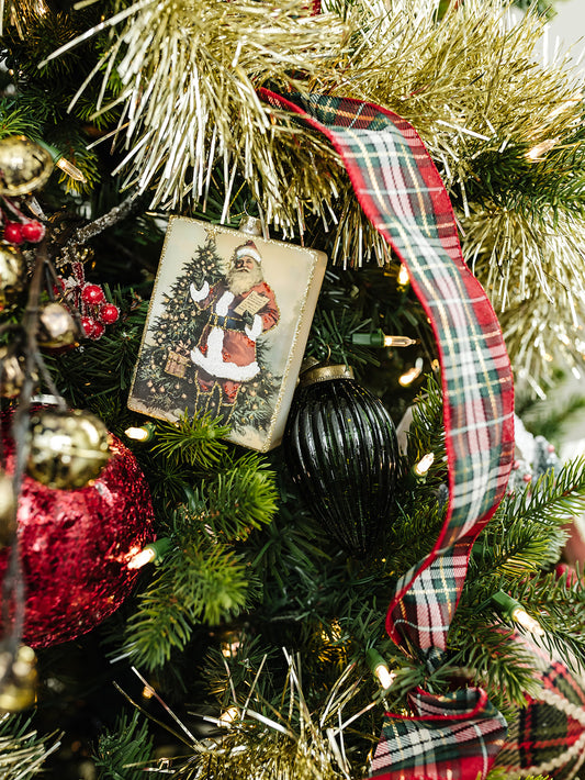 Checking It Twice Square Ornament - 4.5"