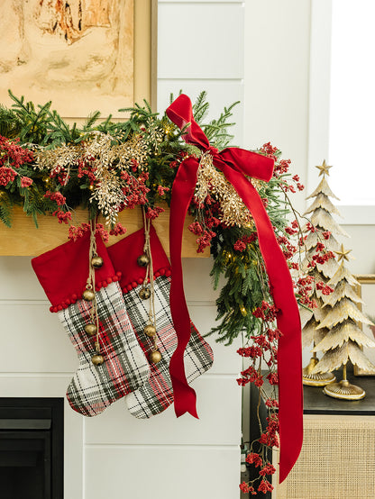 Red Mini Berry Hanging Spray - 55.5"