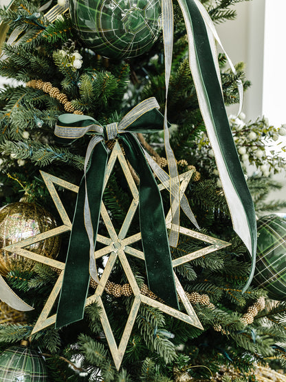 Gold Metal Ornament Star - 2 Sizes