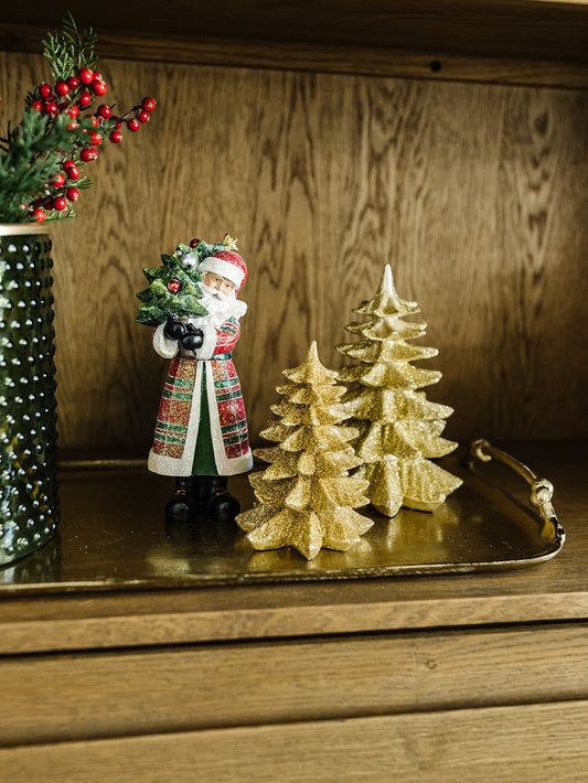 Gold Glittered Christmas Tree - 3 Sizes