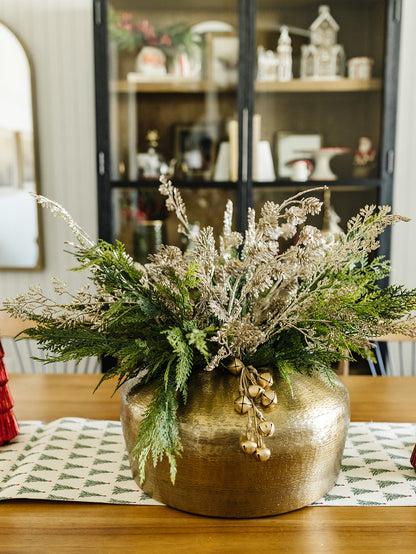 Gold Glittered Pinecone Spray - 30.5"