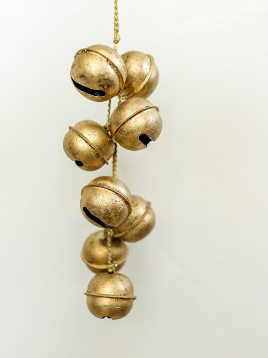 Gold Jingle Bell Cluster - 16"