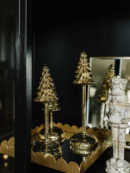 Gold Mercury LED Christmas Tree Finials with Timers - 3 Sizes (local pick up only on this item)
