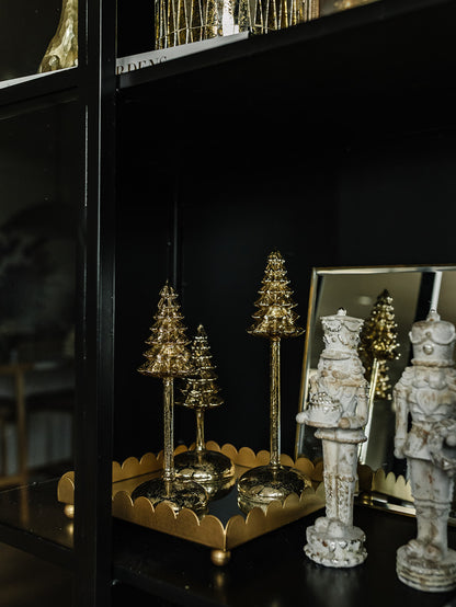 Gold Mercury LED Christmas Tree Finials with Timers - 3 Sizes (local pick up only on this item)