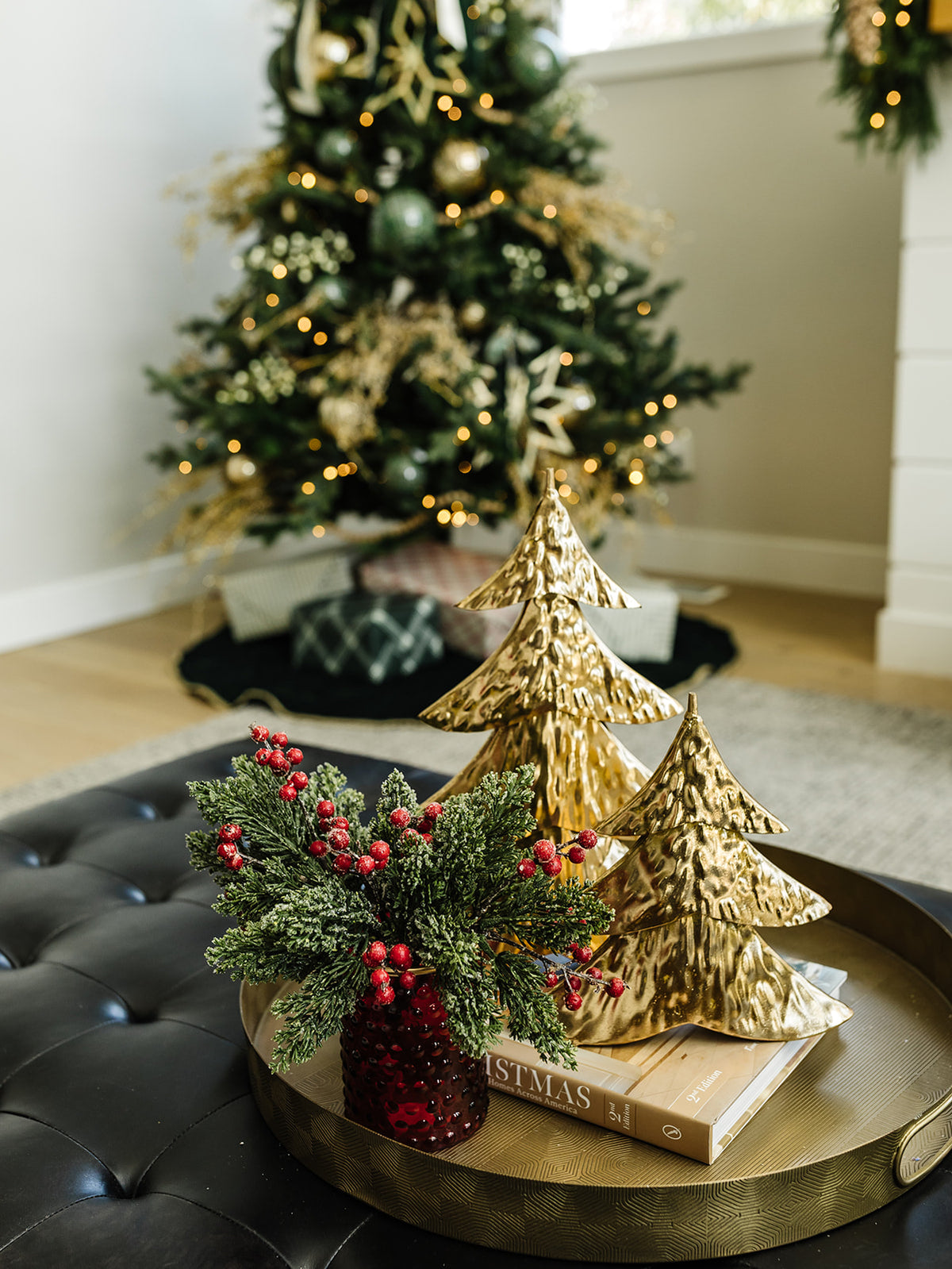 Hammered Gold Christmas Tree - 2 Sizes