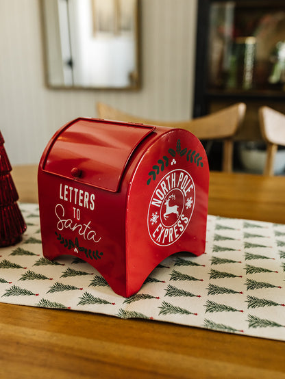 Metal "Letters to Santa" Mailbox - 8"x7"