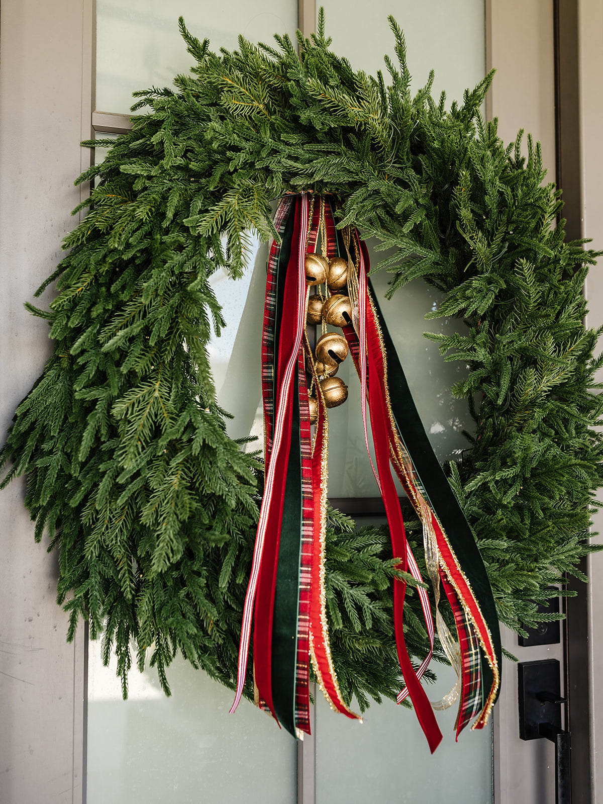Red/Green Plaid Christmas Ribbon Bundle - 7 Ribbons- 33"