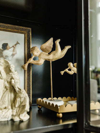 Tabletop Angel on Marble Base - 3 Sizes