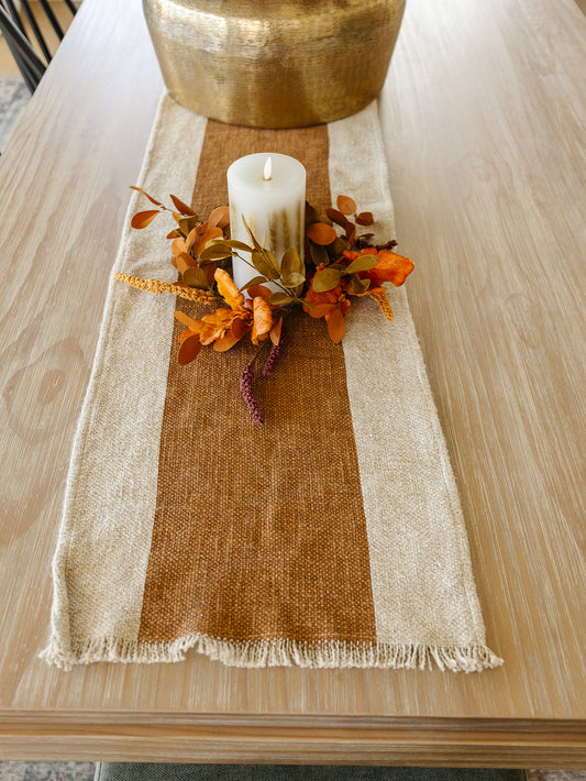 Stripe & Fringe Fall Runner