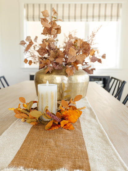 12” Fall Candle Wreath