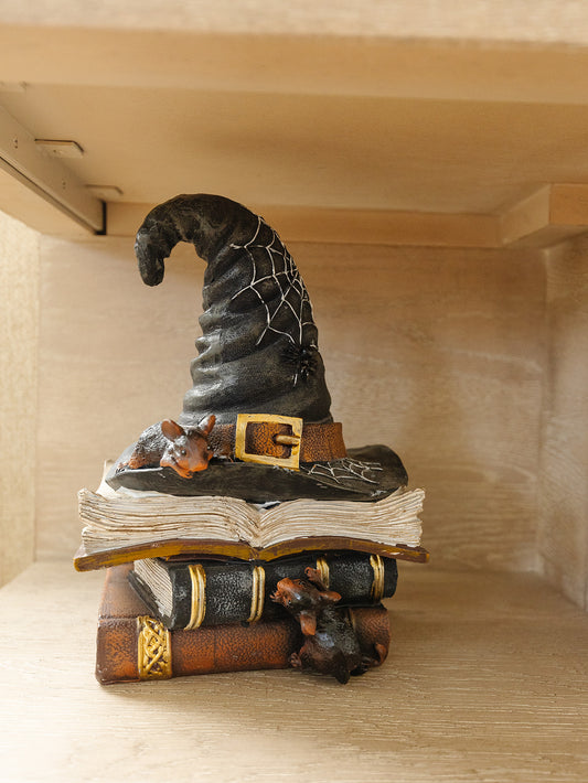 Resin Halloween Stacked Books