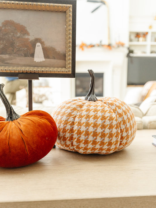 Orange Tweed Pumpkin