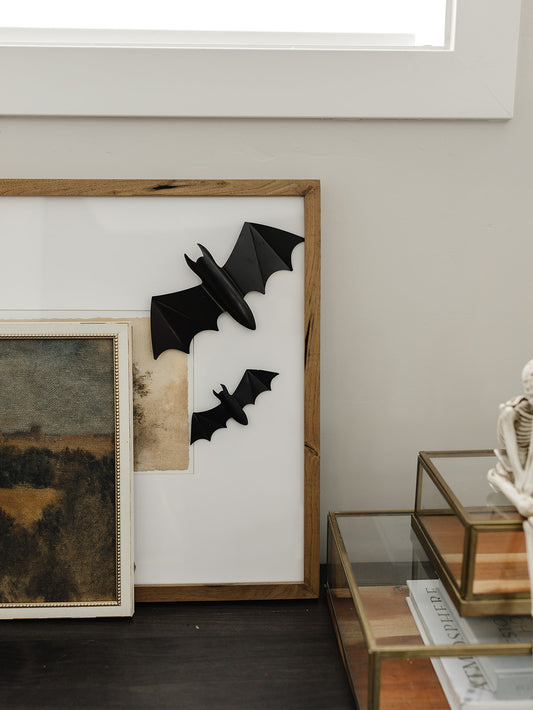 Set of 5 Black Bats