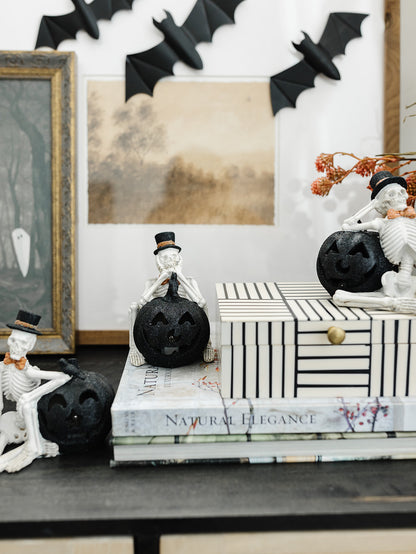 Skeleton and Black Jack O Lantern LED - 4 styles
