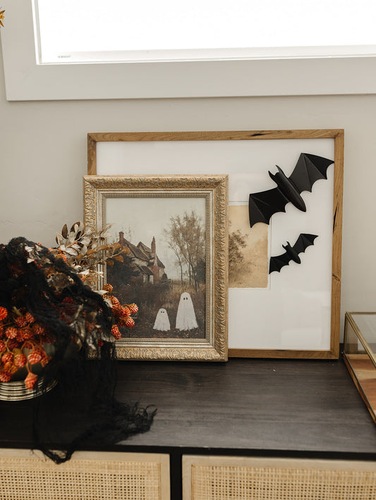 Two Ghosts in Autumn Framed Art - 3 Sizes