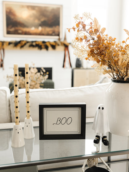 Vintage Boo Framed Art - 2 Sizes
