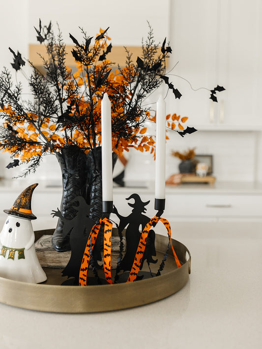Dancing Witch Candle Holder