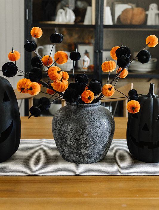 Velvet Pumpkin Stem - 30"