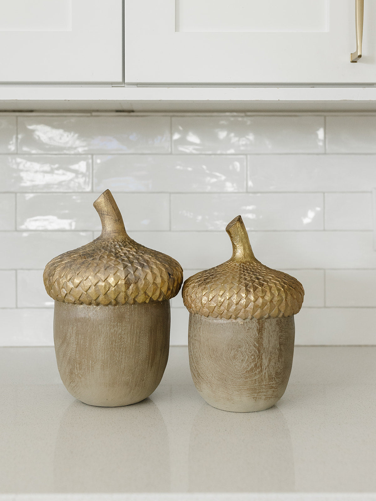 Gold Topped Acorn - 2 Sizes