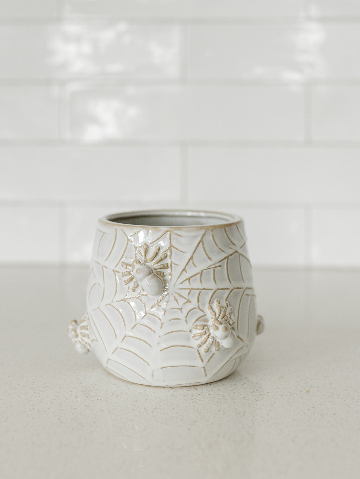 Cream Spider Pot - 2 Sizes