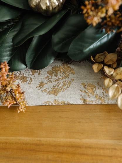 Gold Leaf Fall Table Runner