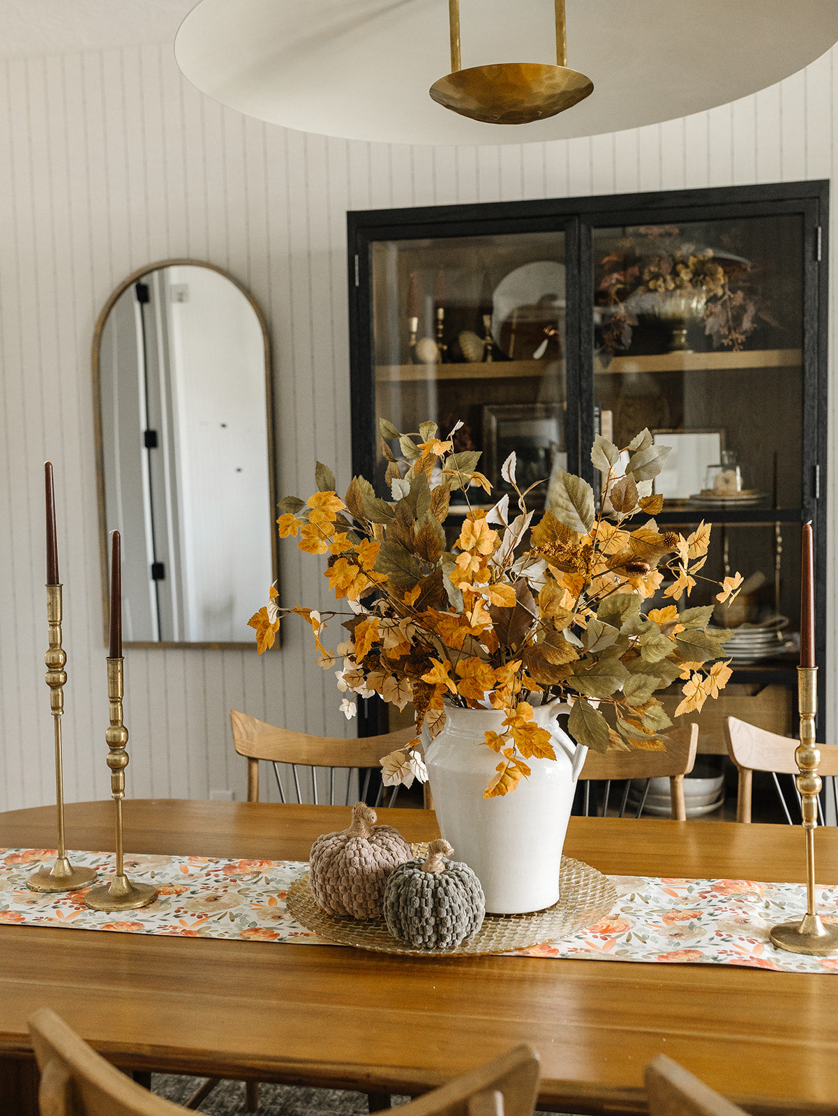 Painted Pumpkin Table Runner