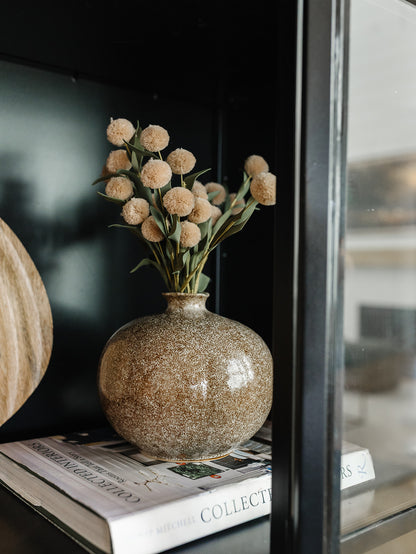 Speckled Vase - 7"Dx6.75"H