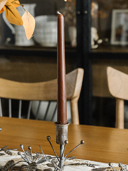 Nut Brown Taper Candle - 10"