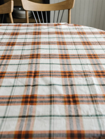 Autumn Plaid Tablecloth - 6"x80"