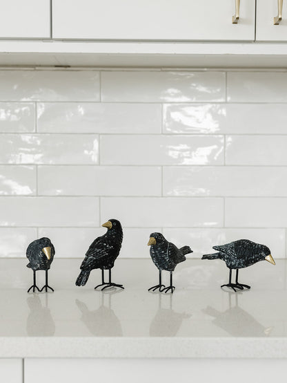 Black Resin Crow - 4 Styles