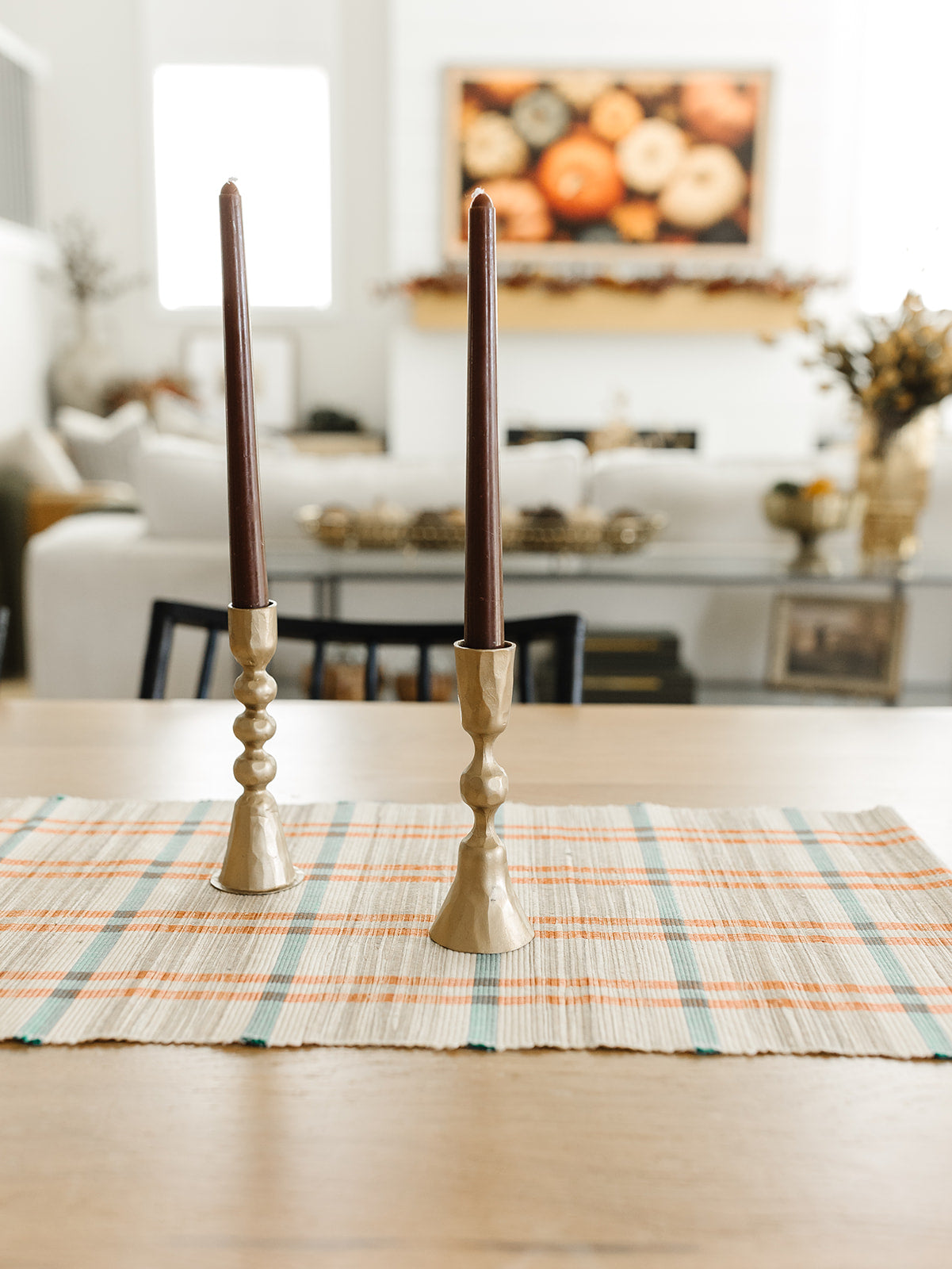 Terrain Plaid Fall Table Runner