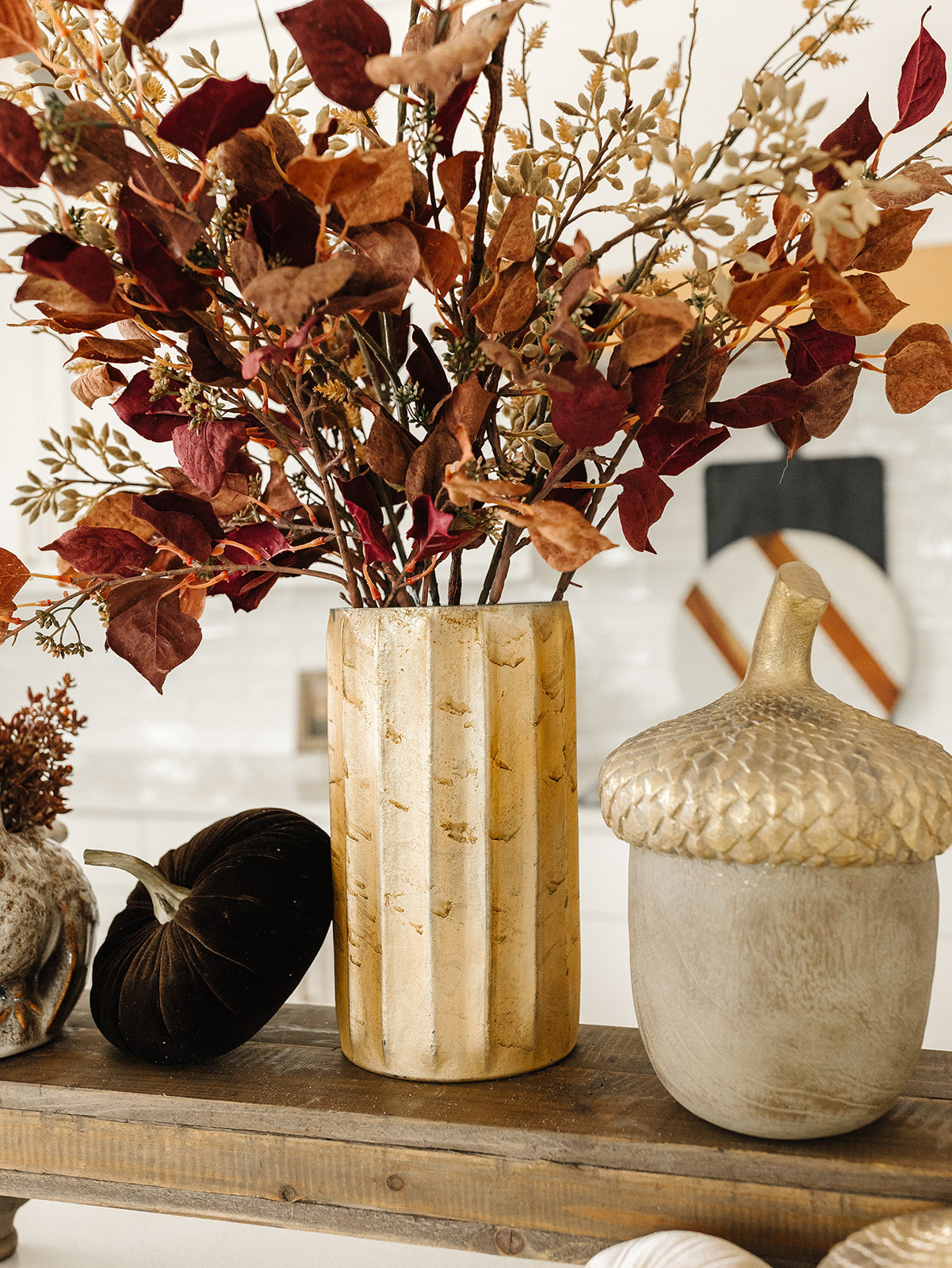 Burnt Champagne Mercury Glass Vase - 3 Sizes