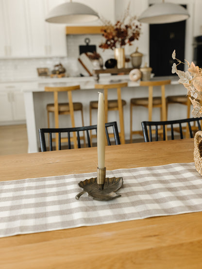 Leaf Taper Candle Holder - 5.75"x3"
