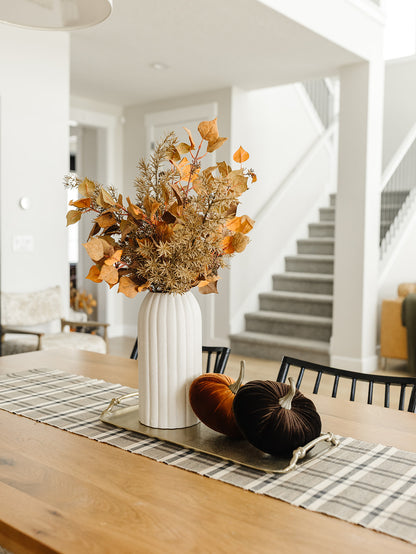 Rustic Fall Plaid Table Runner