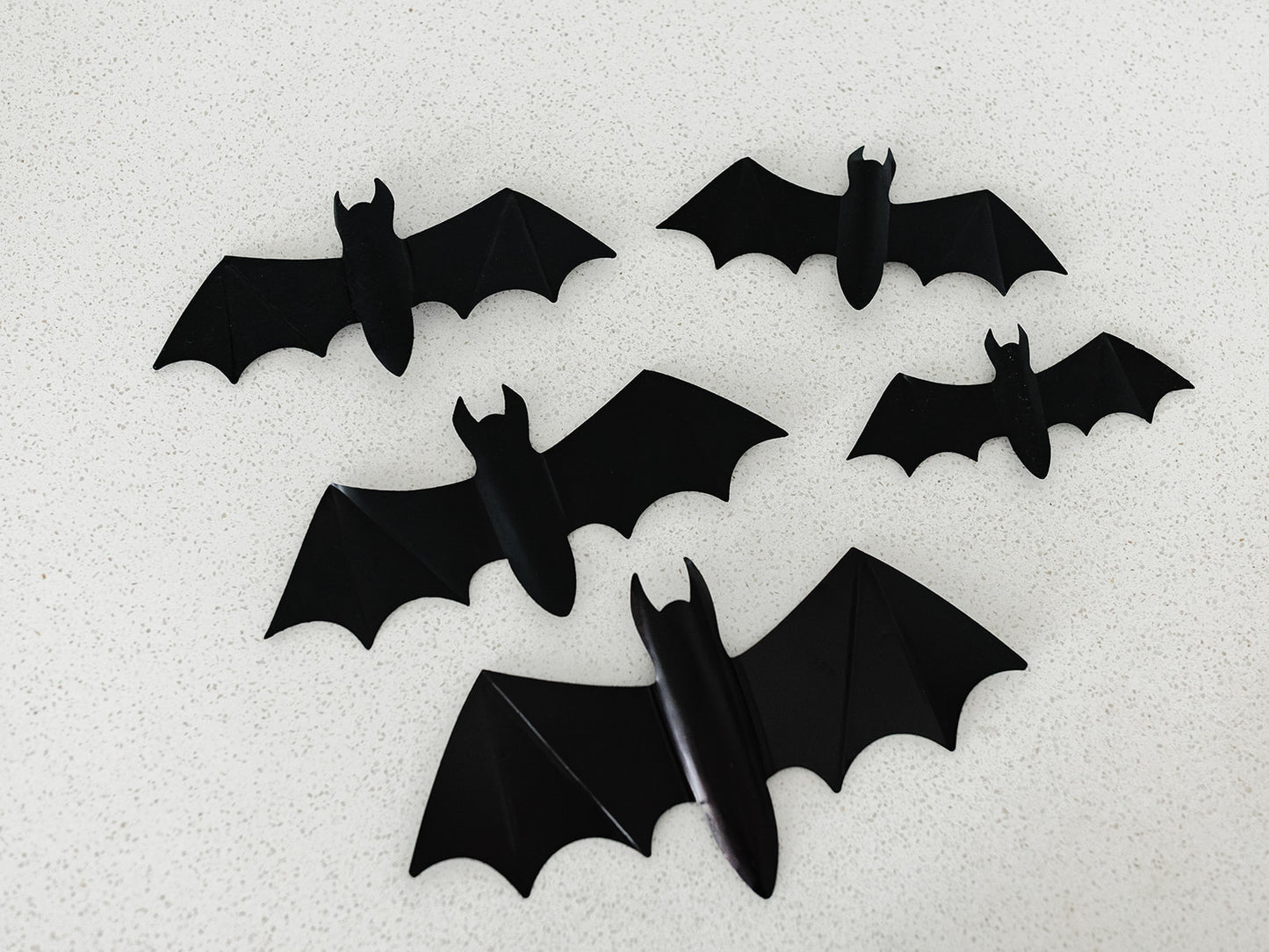 Set of 5 Black Bats