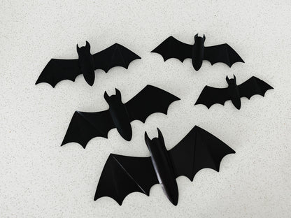 Set of 5 Black Bats