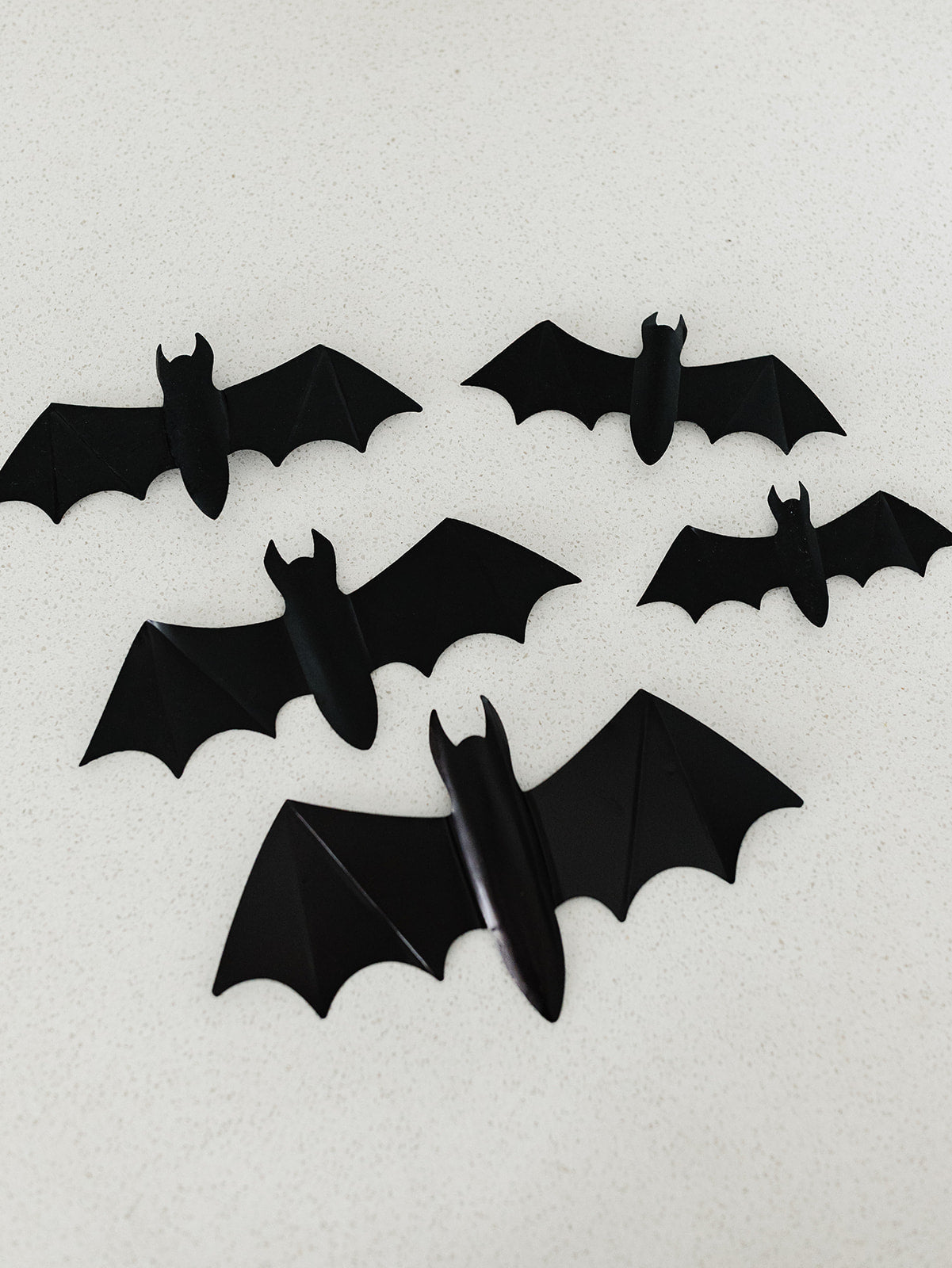 Set of 5 Black Bats