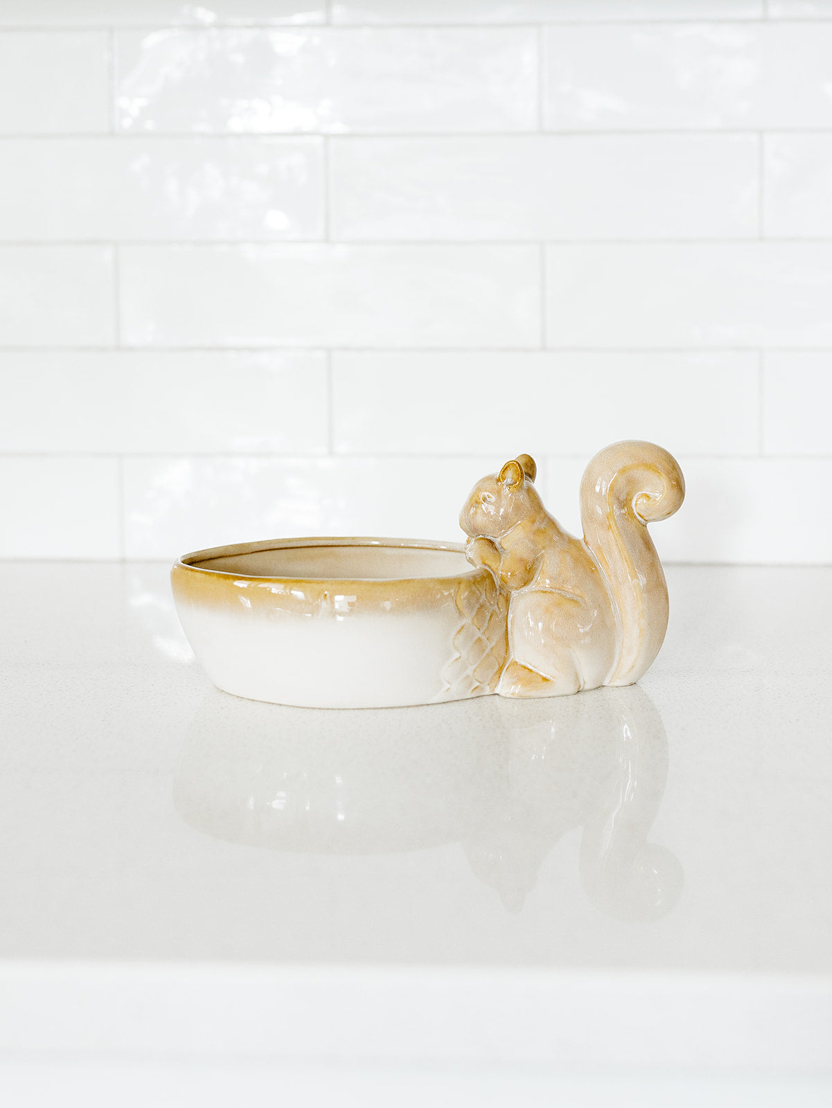 Cream Squirrel Bowl - 10.24"x5"