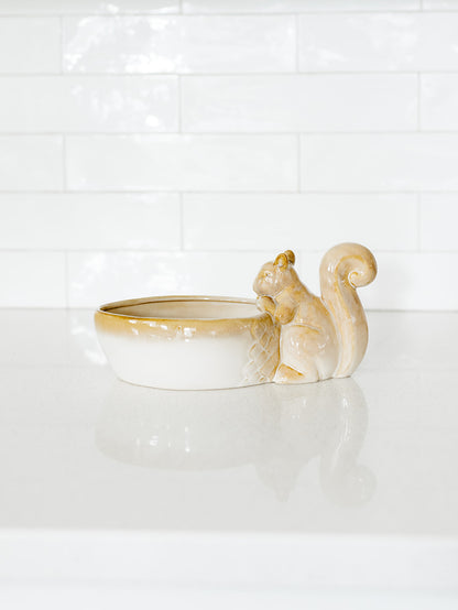 Cream Squirrel Bowl - 10.24"x5"
