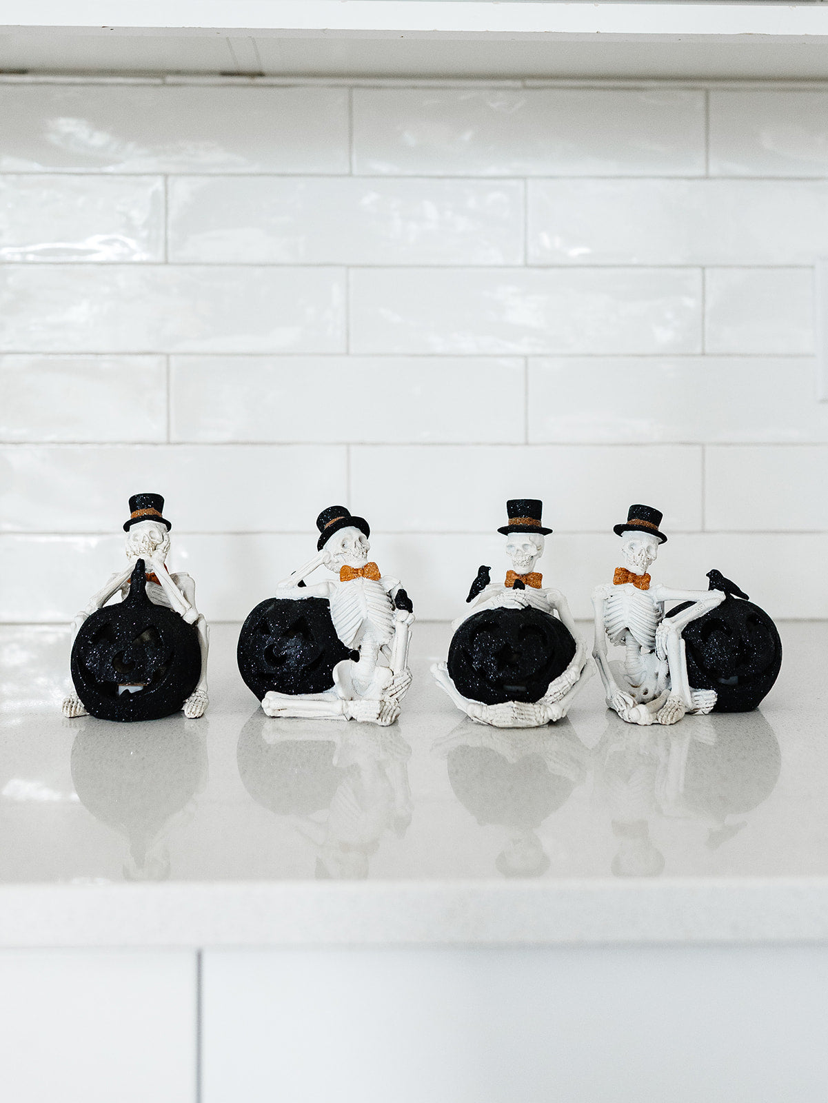 Skeleton and Black Jack O Lantern LED - 4 styles