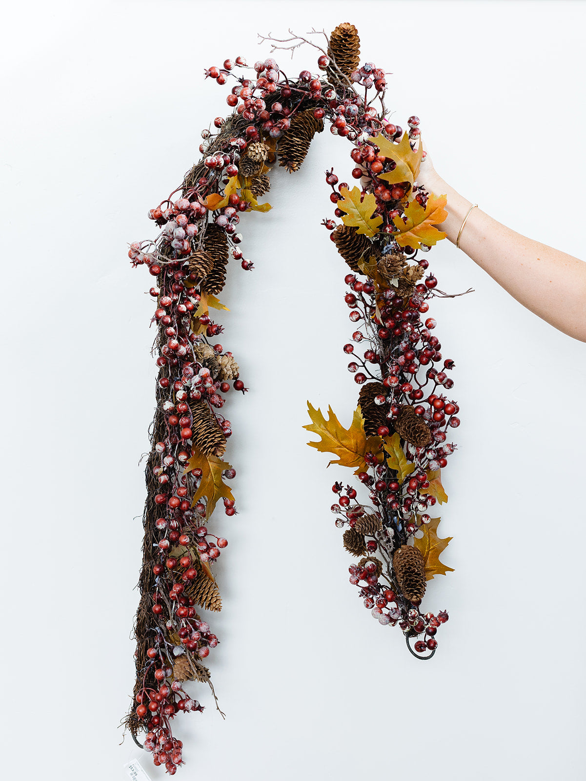 Rosehip Fall Pinecone Garland - 72"