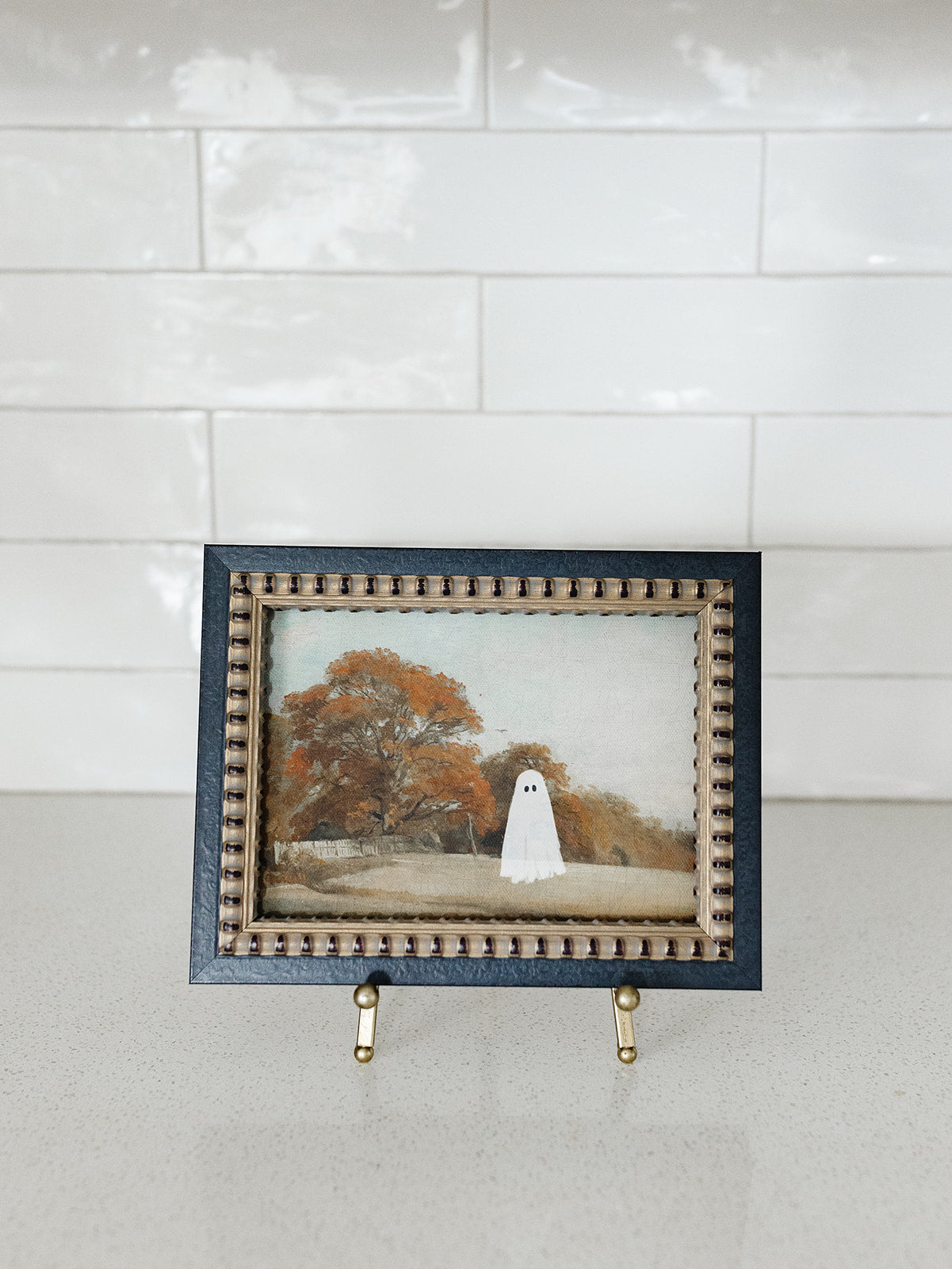 A Ghost in an Autumn Field Framed Art - 2 Sizes