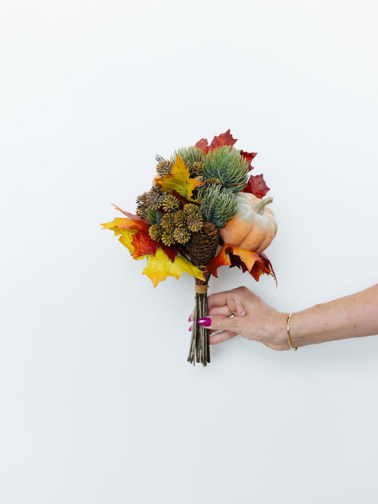 Pumpkin Fall Bouquet - 12"