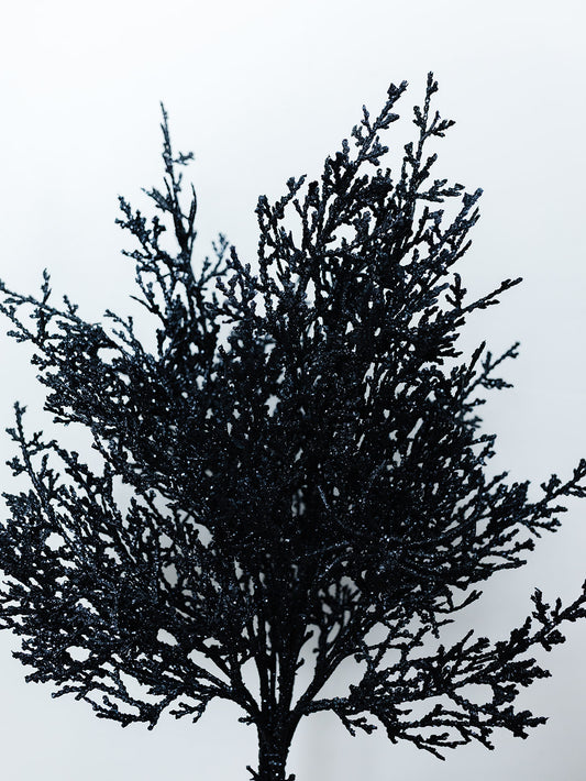 Glittered Twig Bundle with Spiders - 25"