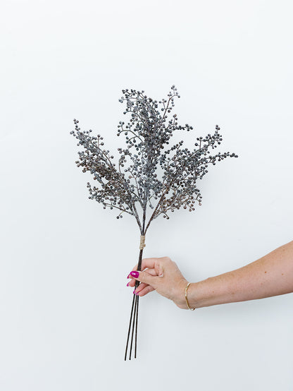 Glittered Skimmia Bundle - 24"