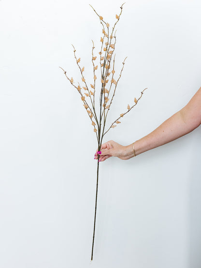 Tan Straw Flower Stem - 47"