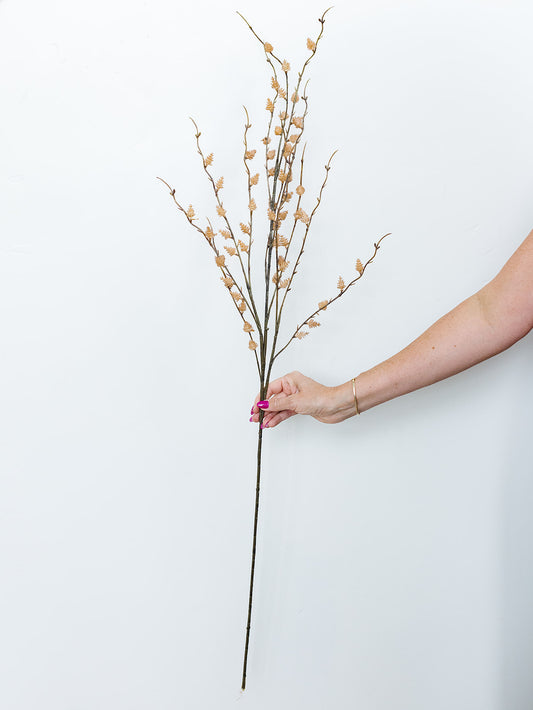 Tan Straw Flower Stem - 47"