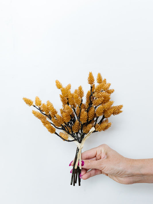 Pine Cone Bundle - 11" - Mustard